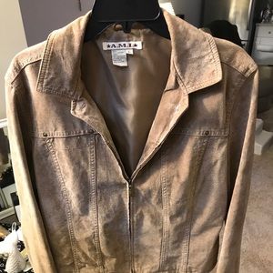 Leather short jacket.  Large